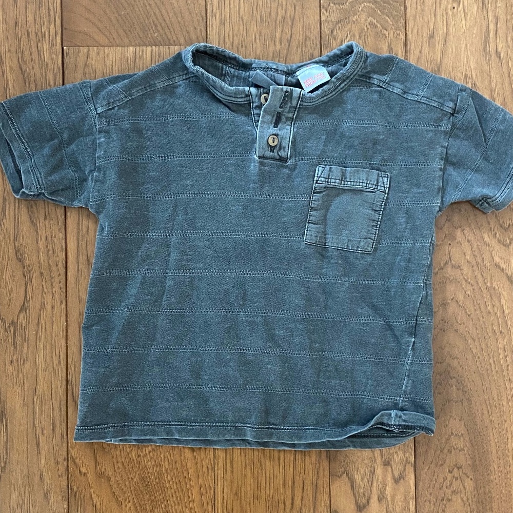 Zara - Boys Pocket T-Shirt in Gray (12-18 Months)